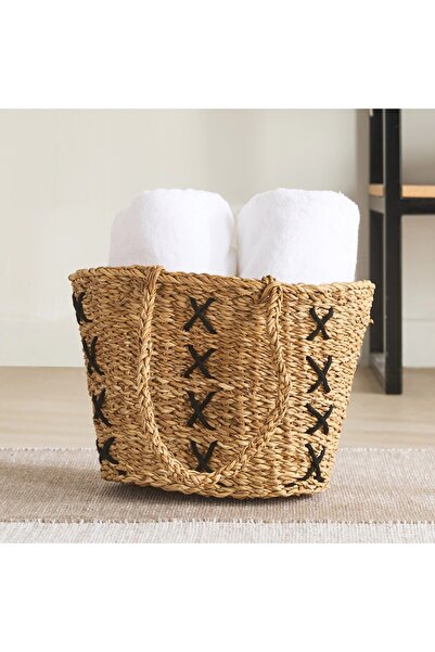 Generic Naturaloom Stitch Rectangular Cone Kitchen Basket - 45x28x25 cm