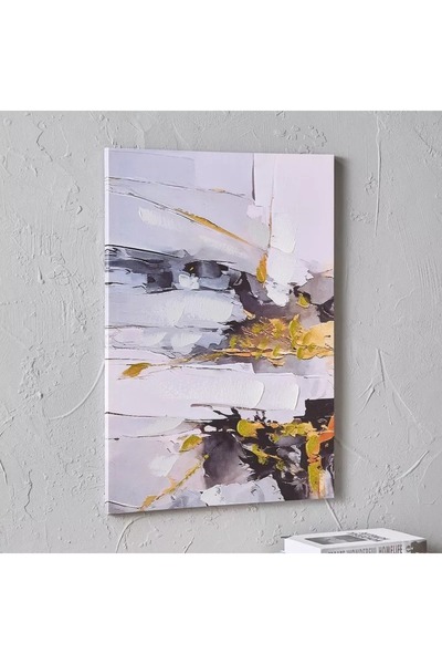 Generic Hand-painted framed wall art by Walmer, abstract print - 50x1.8x70 cm