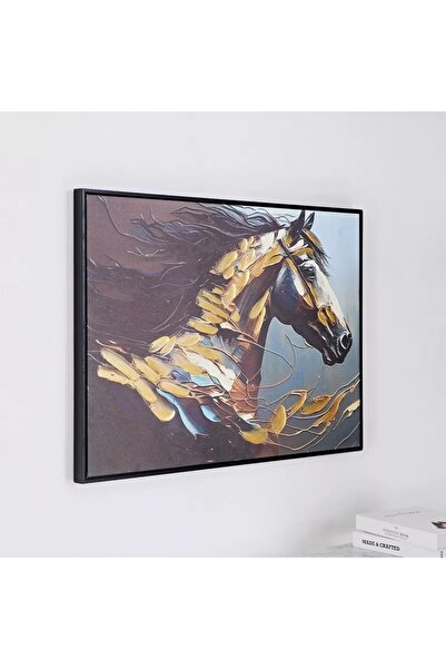 Generic Ercel Galloping Horse Canvas Painting with Hand-Painted - 50x70x2.5 cm