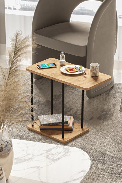 Retodesign ÇAM DİKDÖRTGEN YAN SEHPA 1614