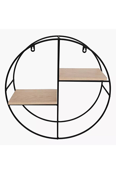 Generic Urban Circle 2-Tier Metal Rack - 36.5x10x36.5 cm