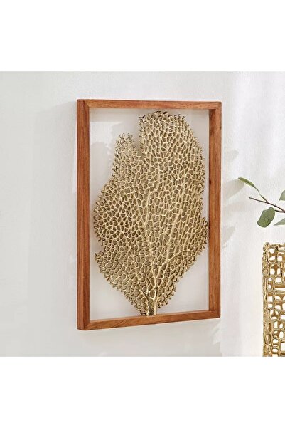 Generic Ozawa Leaf Wall Art Aluminum Framed with Wooden Frame - 36 x 48 x 3 cm