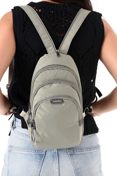Sanmorris Jasminel Su Geçirmez Paraşüt Kumaş Sırt Ve Body Bag Unisex Çanta