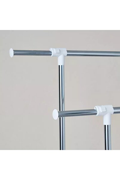 Generic Lapis Extendable Clothes Rack up to 156 cm with 6 Drawers - 104 x 48 x 142 cm