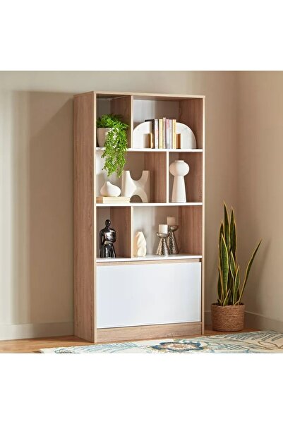Generic Alford Patara Three-Tier Bookcase with Drawer