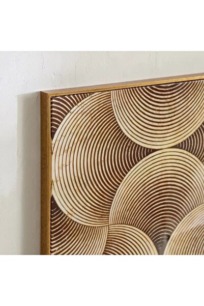 Generic لوحة تجريدية مؤطرة من تصميم أوديان قبرصي بسطح ABS شديد اللمعان - 60x90x2.5 سم