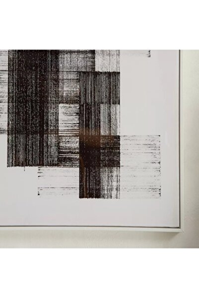 Generic Framed Abstract Canvas Painting by Odian Cypriot with High Gloss ABS Surface - 50x70x2.8 cm