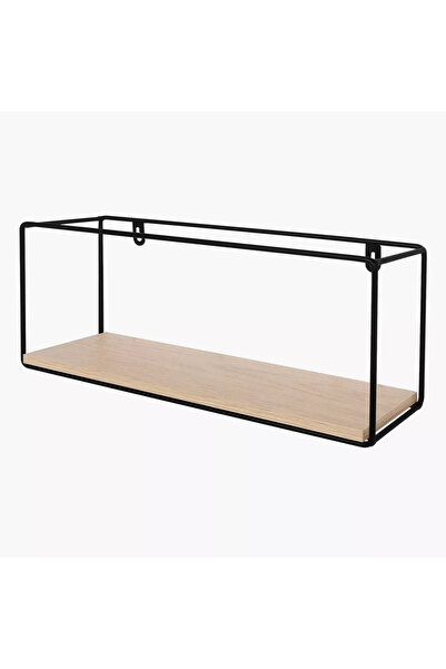 Generic Single-Tier Rectangular Metal Shelf - 40x10x15 cm
