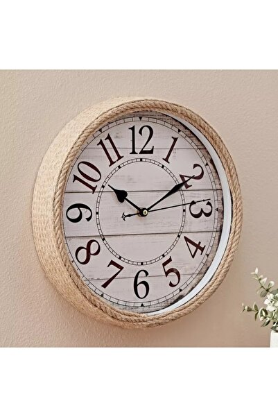 Generic Saratoga Hemp Rope Clock - 31.5 x 5.5 cm