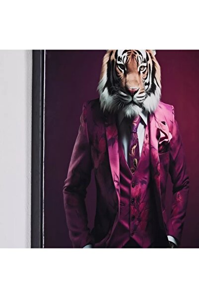 Generic Ercel Tiger Picture with Glossy Frame - 50x70x2.5 cm