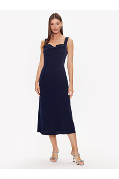 Dkny Women's Cocktail Dress DD3C3620 Navy Blue