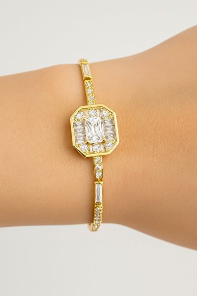 TAKIŞTIR سوار YSX بتفاصيل حجر ذهبي اللون