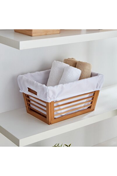 Generic Natural Bamboo Basket - 34x24x19 cm