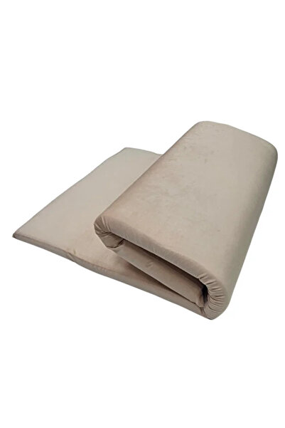 Generic Single mattress with high-density soft foam texture, velvet fabric mattress with foam filling, size (190*90*6 cm)