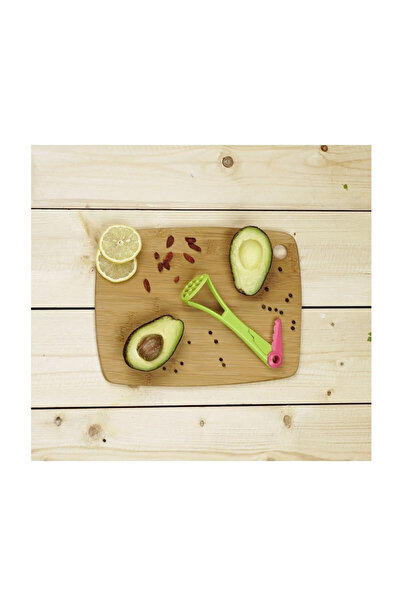 FACKELMANN 42070 4in1 Avocado Cutter, 22.7 cm, Folding Knife, Green