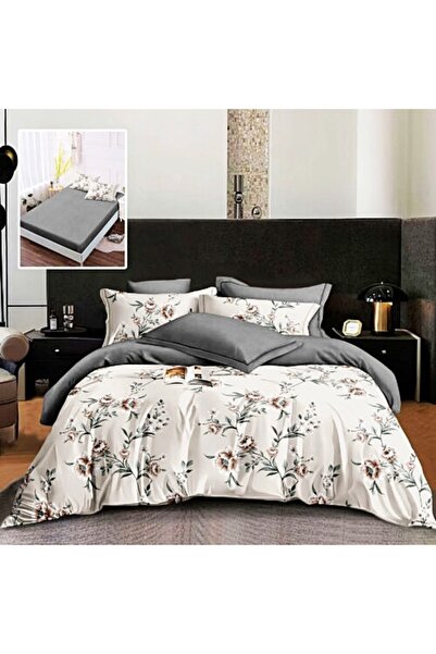 PATONE Lenjerie de pat finet, cearceaf cu elastic 160x200cm, 6 piese, pentru ...