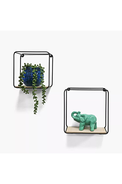 Generic Sera Square 2-Piece Wall Shelf Set