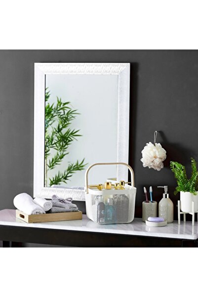 Generic Storage Basket with Wooden Handle - 25x25x17 cm