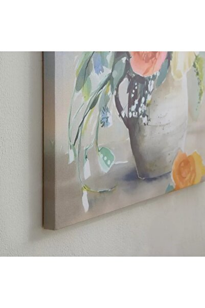 Generic Elmer's Flower Pot Framed Canvas Wall Art - 40 x 40 x 1.8 cm