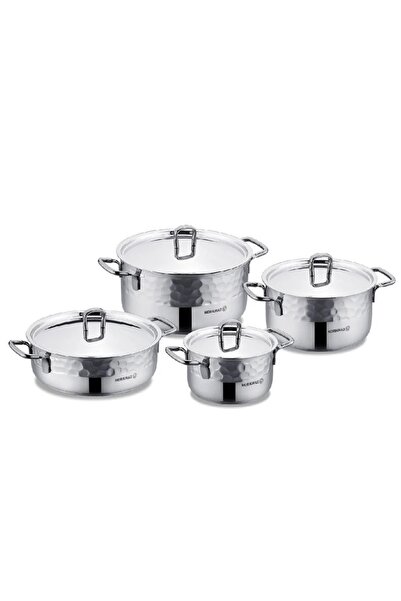 ORIAN طقم أواني طهي كوركماز تركيش كواري من الفولاذ المقاوم للصدأ، 8 قطع