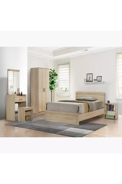 Generic Olive wood side table with open shelves