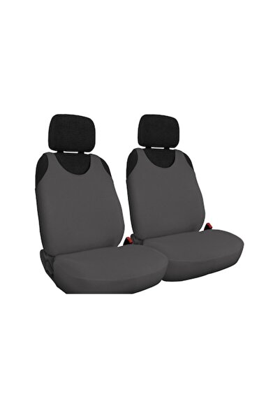 Metru Patrat Set 2 huse universale pentru scaune auto, gri închis, bumbac -