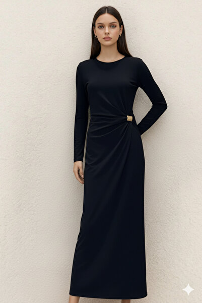 BEANDSE COLLECTION TOKA DETAYLI ELBİSE