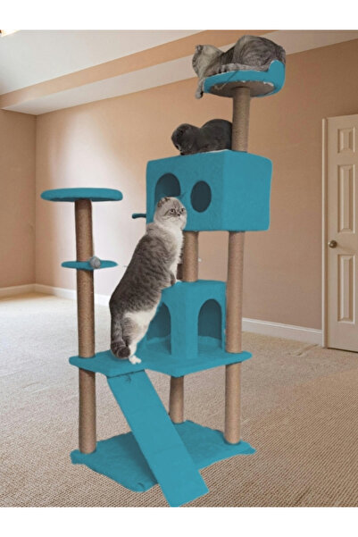 Nursoft Multi-Storey Scratching Pom-Pom Nest Cat Play House