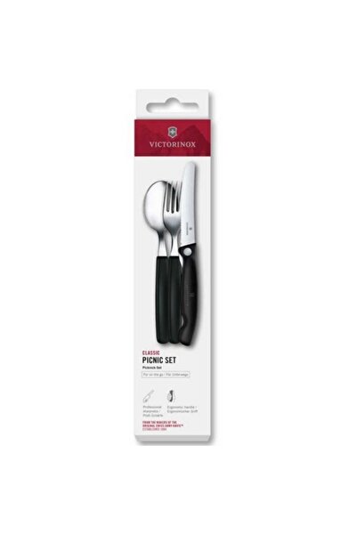 Victorinox 6.7193.3F Swiss Classic 3lü Piknik Seti, Siyah