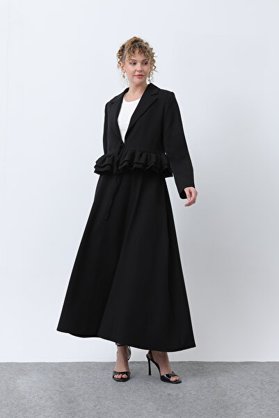 Modamorfo Women's Flywheel Detailed Jacket Set - 20650Tks