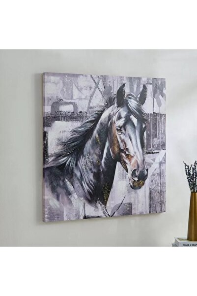 Generic Hand-painted Nairobi Horse Wall Art - 80x3x80 cm