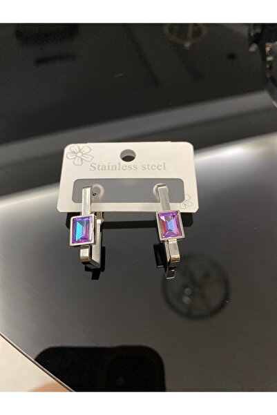 SARE BOUTIQUE Kadın Kare Taşlı Küpe