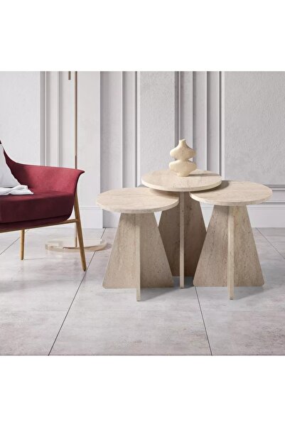 Generic مجموعة طاولات جامورا - مجموعة من 3 قطع