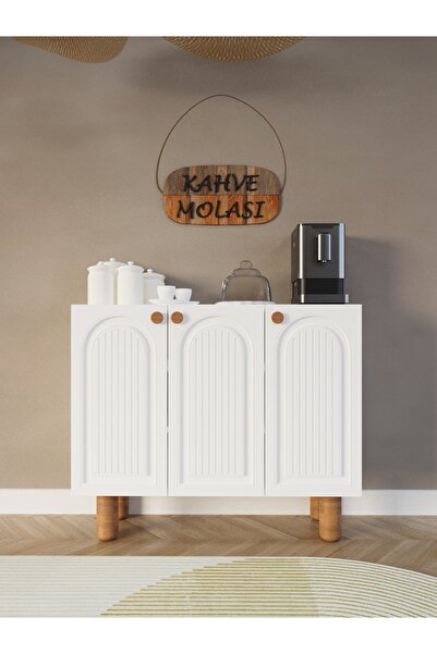 umondesign Bohem Kahve Köşesi Çok Amaçlı Dolap Mutfak Dolabı