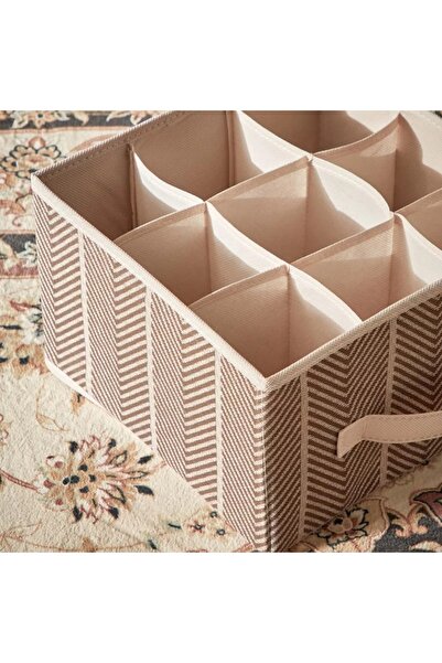 Generic 9-Compartment Fabric Storage Organizer - 28 x 28 x 18.5 cm