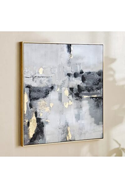 Generic 60% Vivid Framed Hand Painted Abstract Artwork with Stretcher - 80x80cm