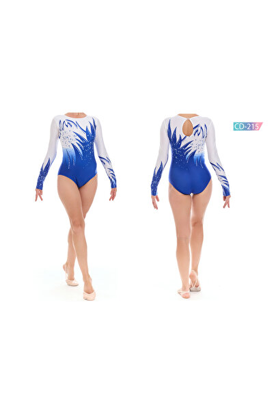 Rhytmine CD-215 Baskılı Cimnastik Mayo