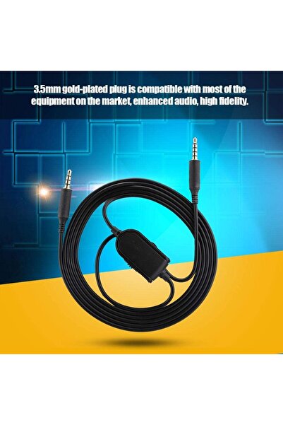 PadForce audio cable for Logitech A10, A40, A30, A50 headphones with 3.5mm jack, 2.20m length - Red
