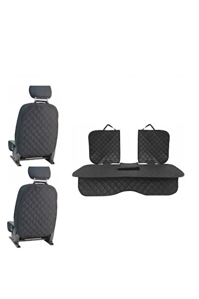 Metru Patrat Set 3 protecții universale pentru scaun auto, matlasate, negre, ...