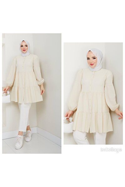 Kübra özbey boutıque Kat kat volanlı tunik