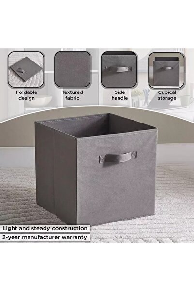 Generic Olive Cube Fabric Box - 32 x 33 x 32 cm