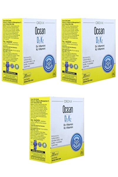 Ocean D3k2 Damla 20 ml 3 Adet