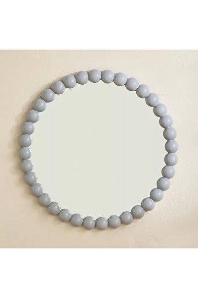 Generic Ebern Round Beaded Mirror - 39.5 x 39.5 x 2.5 cm