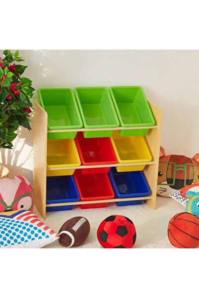 Generic صندوق تخزين الألعاب مع 9 صناديق