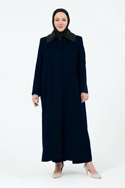 GLR&GYM BENGÜL KADIN BÜYÜK BEDEN ASTARLI TESETTÜR KAŞE MANTO