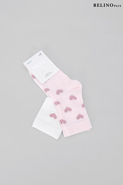 BELİNOPLUS Детски чорапи с сърцеви мотиви, 2 чифта