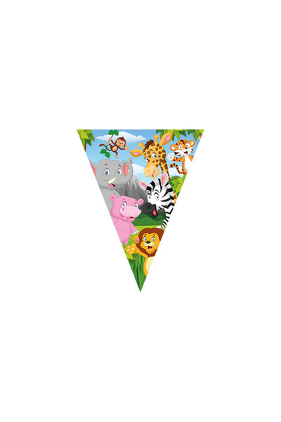 era balon زينة حفلات بتصميم السفاري - لافتة لأعياد الميلاد والاحتفالات - علم