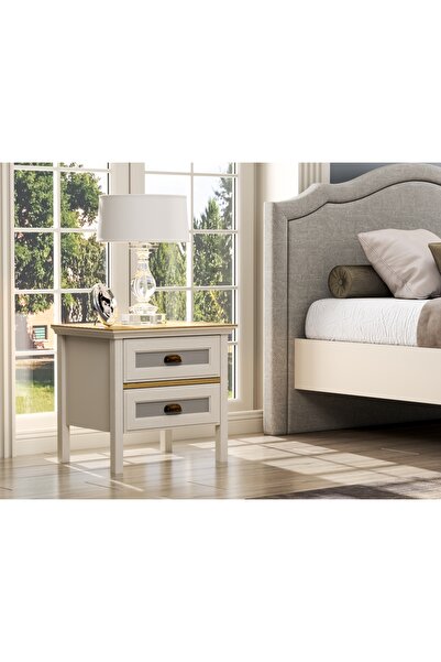 Sakura Ahşap Hunerika Korila Premium 2 çekmeceli Komodin- Minifiks - aytaşı/l...