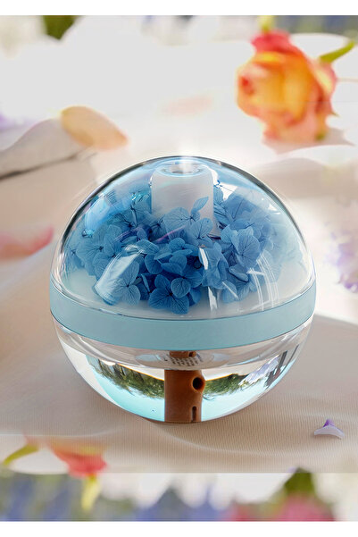 Alvora Taşınabilir kablosuz hava nemlendirici çiçek sıcak beyaz lamba ile 270...