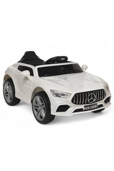 ALBADER Ride On Car Luxury Mercedes, With 12V Battery, 2 Motors, Remote Control, Audio, Electric Car